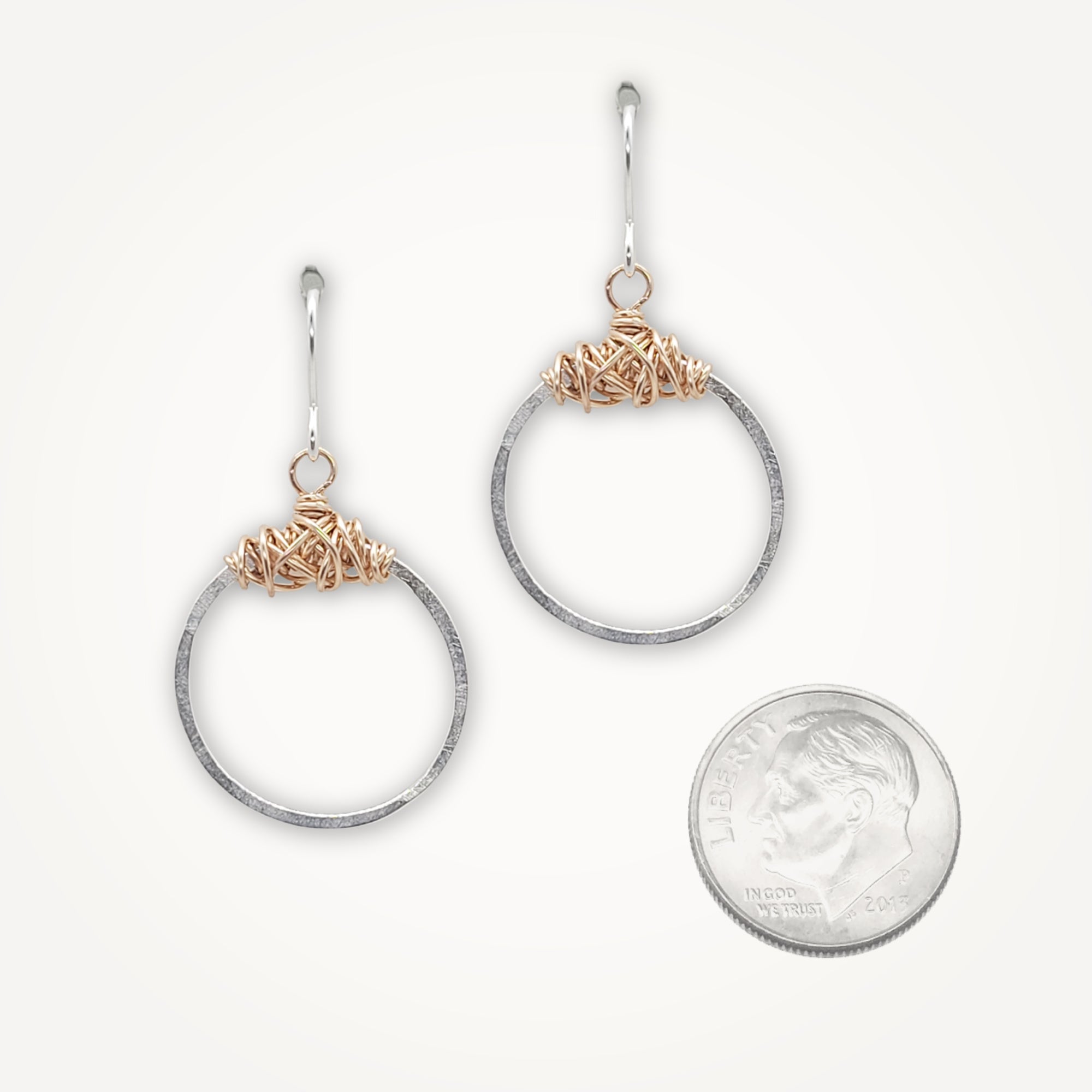 Knot Earrings • Petite Circle