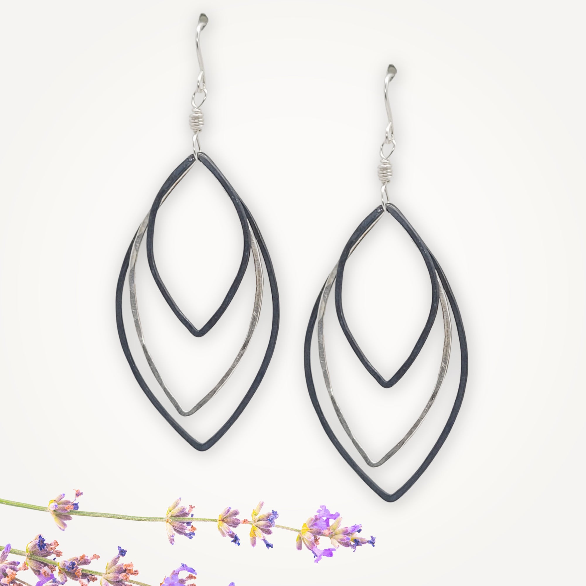 Eclipse Earrings • Three Marquise