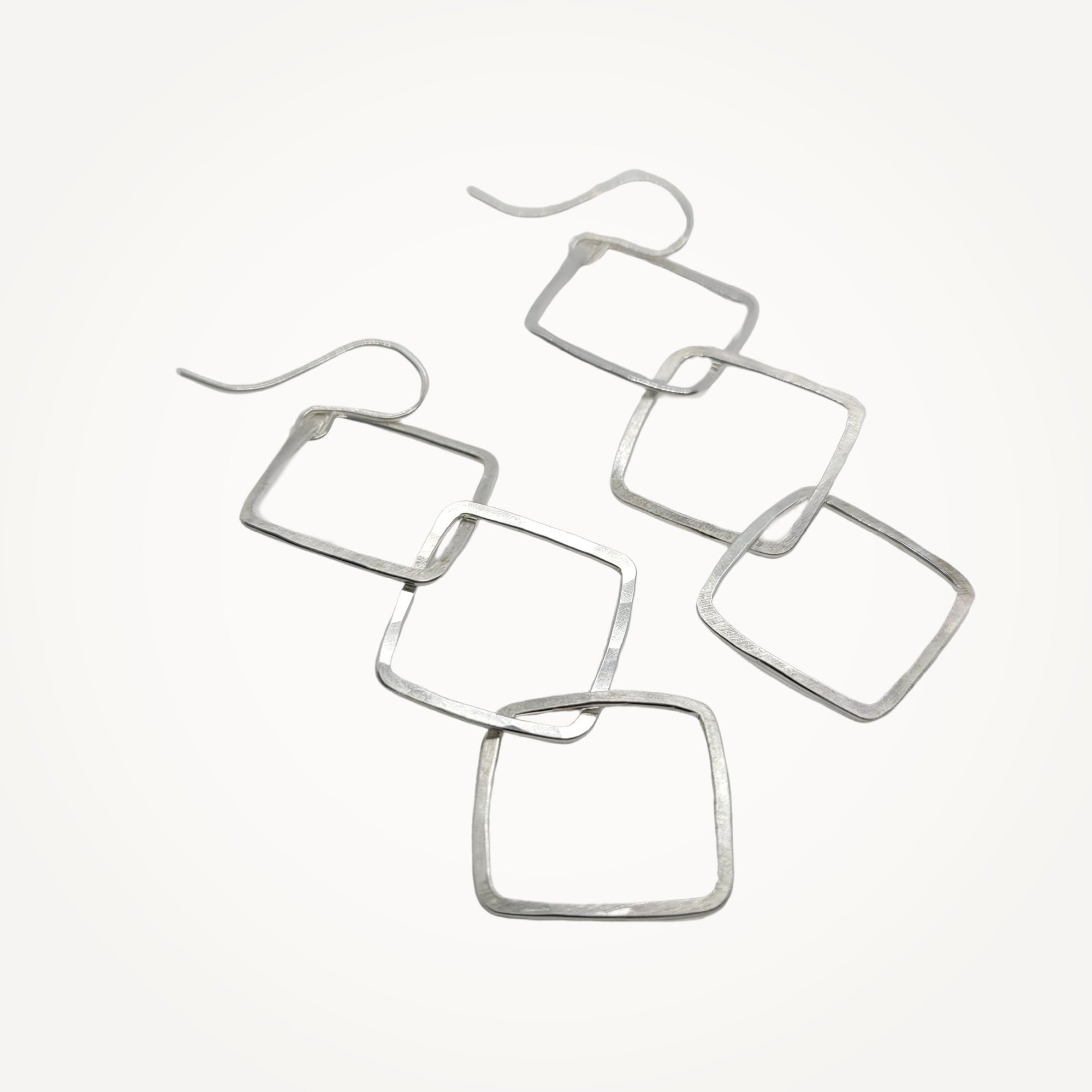 Three of Diamonds Earrings • Triple Linked Earrings