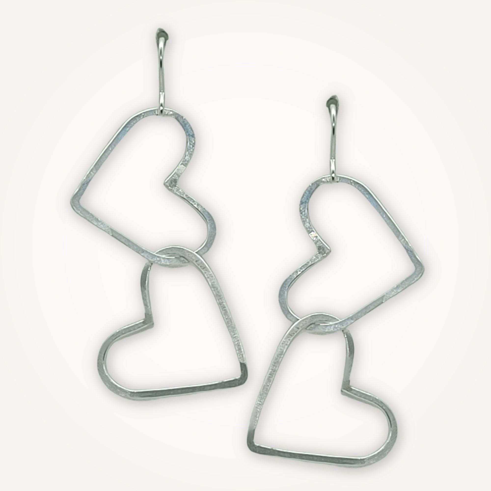 Links of Love Heart Earrings