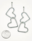 Links of Love Heart Earrings