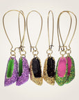 Sparkling Shoe Mardi Gras Earrings