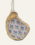 Mardi Gras Fleur de Lis Ornament • Oyster Shell