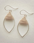 Wrapped Marquise Earrings • Petite