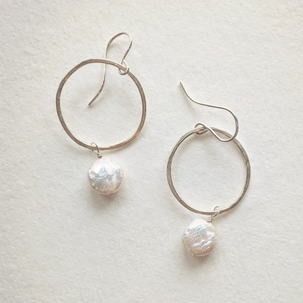 Meridian Earrings • Coin Pearl