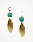 Leilani Earrings • Green Opal