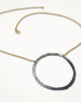 Organic Hoop Necklace • Midnight