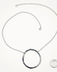 Organic Hoop Necklace • Midnight