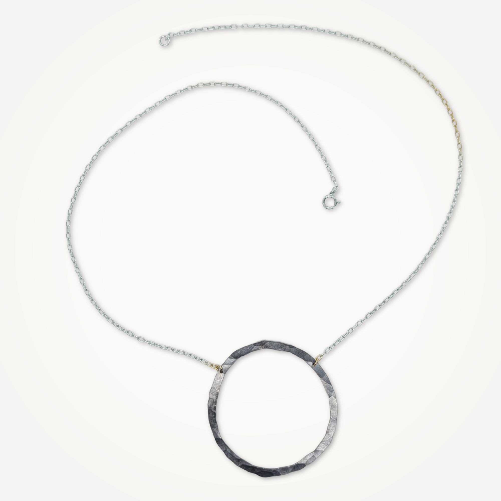 Organic Hoop Necklace • Midnight