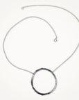 Organic Hoop Necklace • Midnight