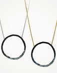 Organic Hoop Necklace • Midnight