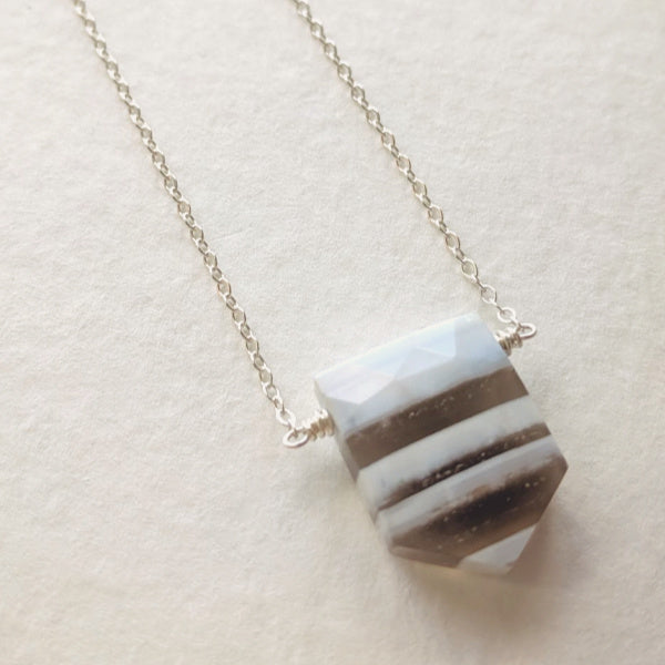 Layered Opal Necklace • Minimalist Jewelry