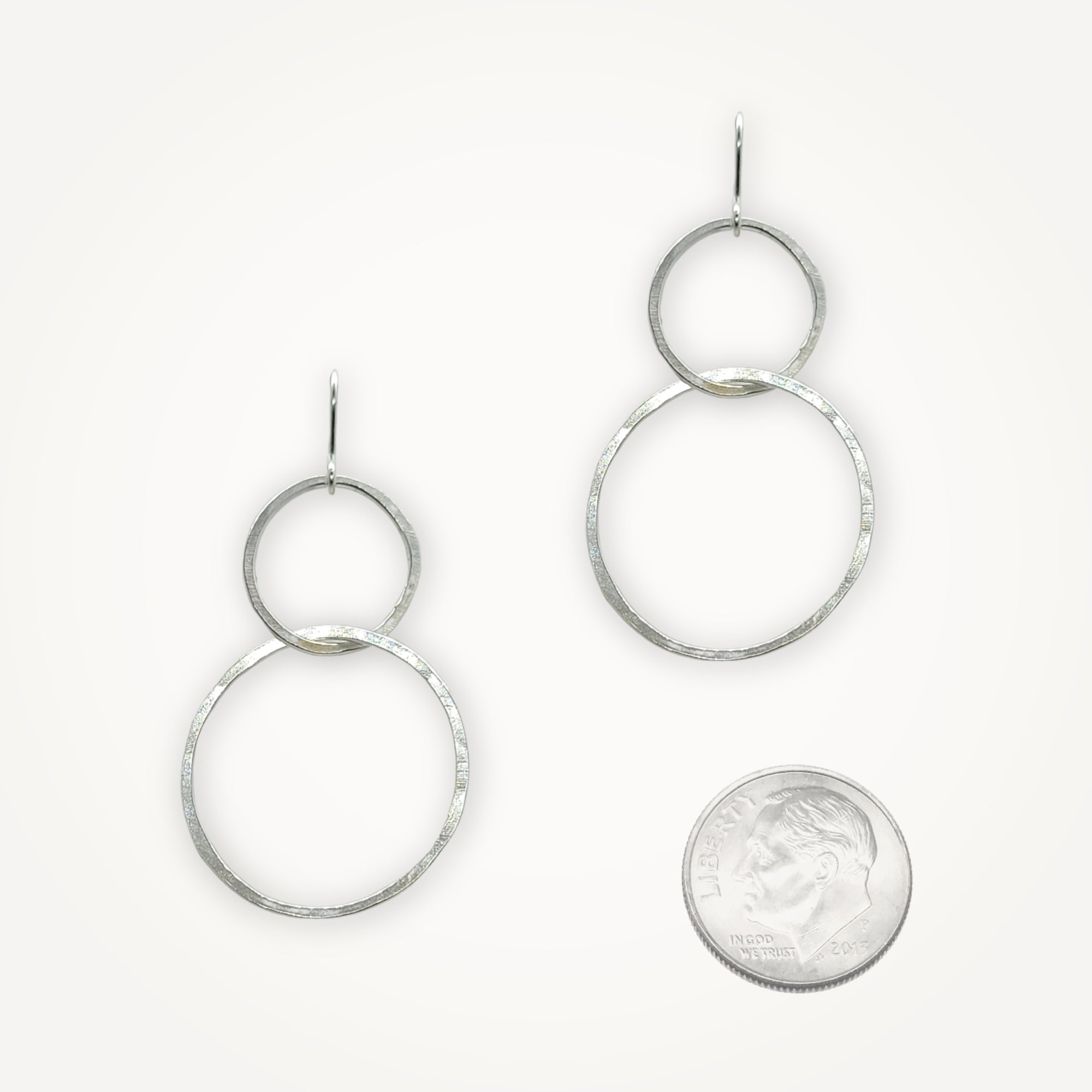 Petite Moonstruck Earrings • Double Hoop