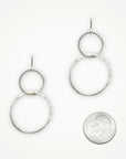 Petite Moonstruck Earrings • Double Hoop
