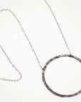 Organic Hoop Necklace • Midnight