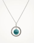 Organic Hoop Necklace • Russian Amazonite