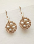 Gold Nest Earrings  • Choice of Pearls