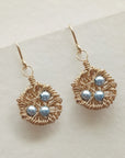 Gold Nest Earrings  • Choice of Pearls