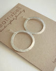 Organic Hoop Earrings • Medium