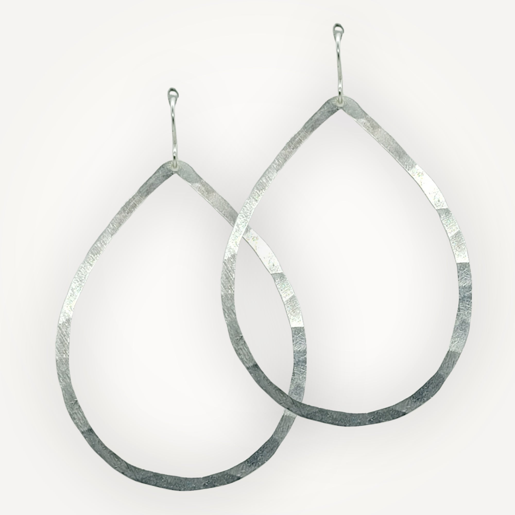 Organic Teardrop Earrings • Large