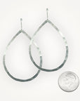 Organic Teardrop Earrings • Large