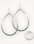 Organic Teardrop Earrings • Large