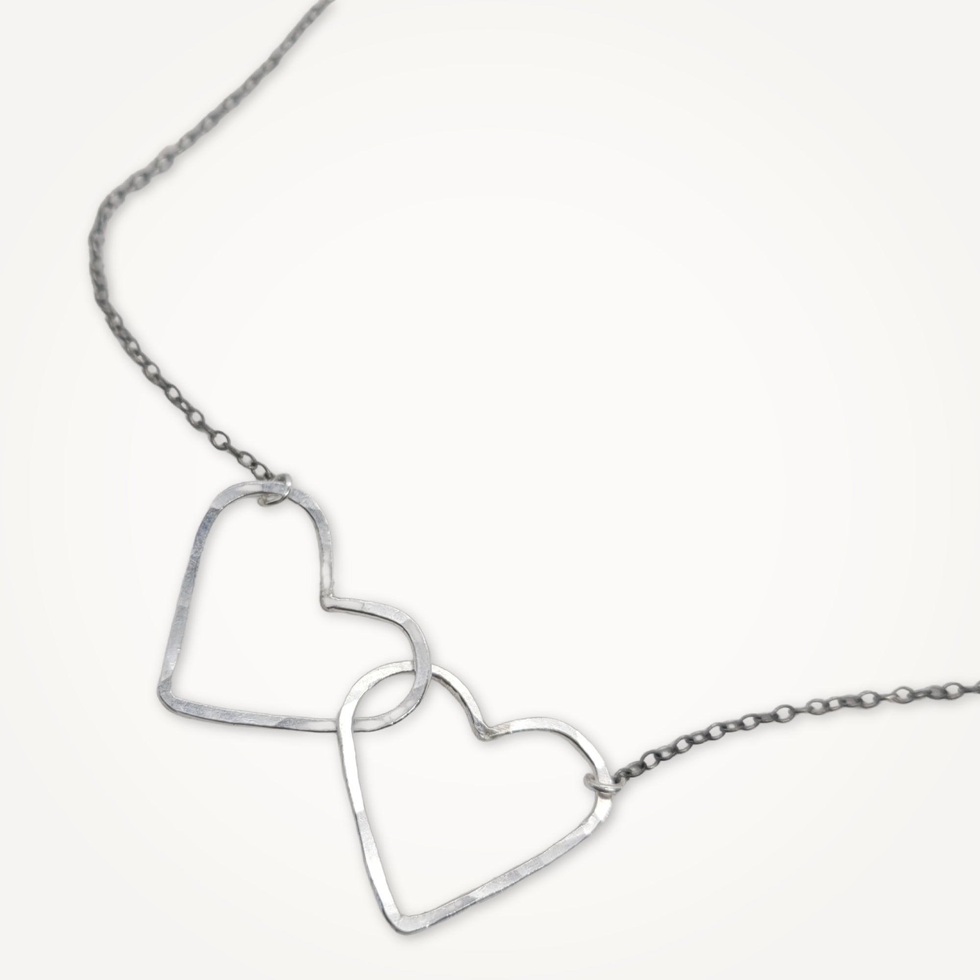 Links of Love Heart Necklace • Choice of Hearts