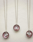 Oyster Necklace • Silver Enamel