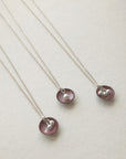 Oyster Necklace • Silver Enamel