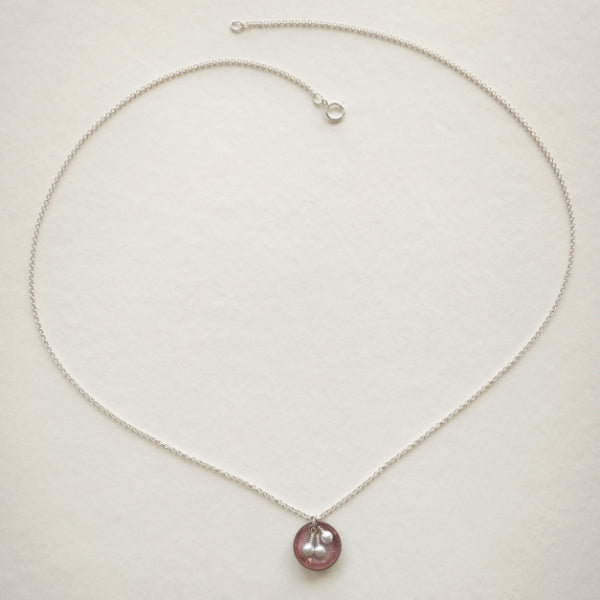 Oyster Necklace • Silver Enamel