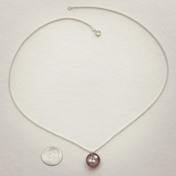 Oyster Necklace • Silver Enamel