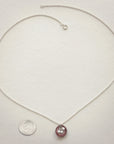 Oyster Necklace • Silver Enamel