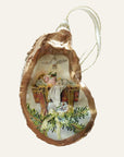 Baby Jesus with Dove Ornament • Oyster Shell