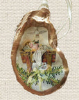 Baby Jesus with Dove Ornament • Oyster Shell