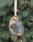Paddle Boat Ornament • Oyster Shell