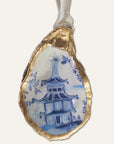 Single Pagoda Chinoiserie Ornament • Oyster Shell