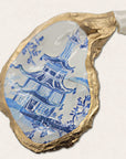Single Pagoda Chinoiserie Ornament • Oyster Shell