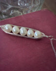 Silver Peapod Necklace • Your Choice of Peas
