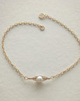 Petite Gold Peapod Bracelet • 1,2,3,4 or 5 pearls