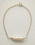 Petite Gold Peapod Bracelet • 1,2,3,4 or 5 pearls