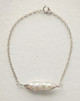 Petite Silver Peapod Bracelet • 1,2,3,4 or 5 pearls