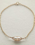 Petite Gold Peapod Bracelet • 1,2,3,4 or 5 pearls