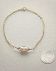 Petite Gold Peapod Bracelet • 1,2,3,4 or 5 pearls