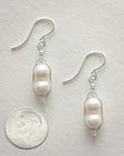 Silver Peapod Earrings • Two Peas