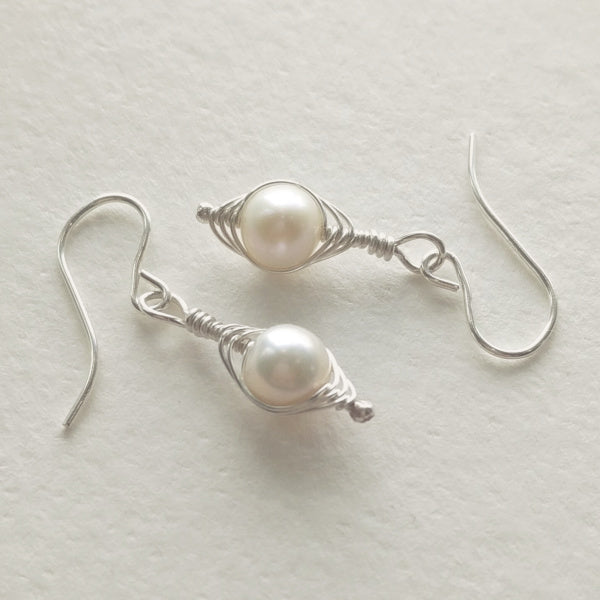 Silver Peapod Earrings • One Pea