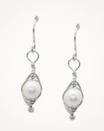 Silver Peapod Earrings • One Pea