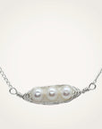 Tiny Silver Peapod Necklace • Your Choice of Peas
