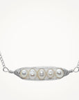 Tiny Silver Peapod Necklace • Your Choice of Peas