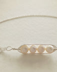 Silver Peapod Necklace • Your Choice of Peas
