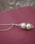 Silver Peapod Necklace • Your Choice of Peas